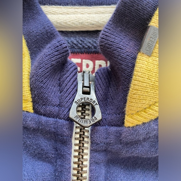 Superdry Logo Jersey Bomber Jacket size medium - Picture 4 of 6